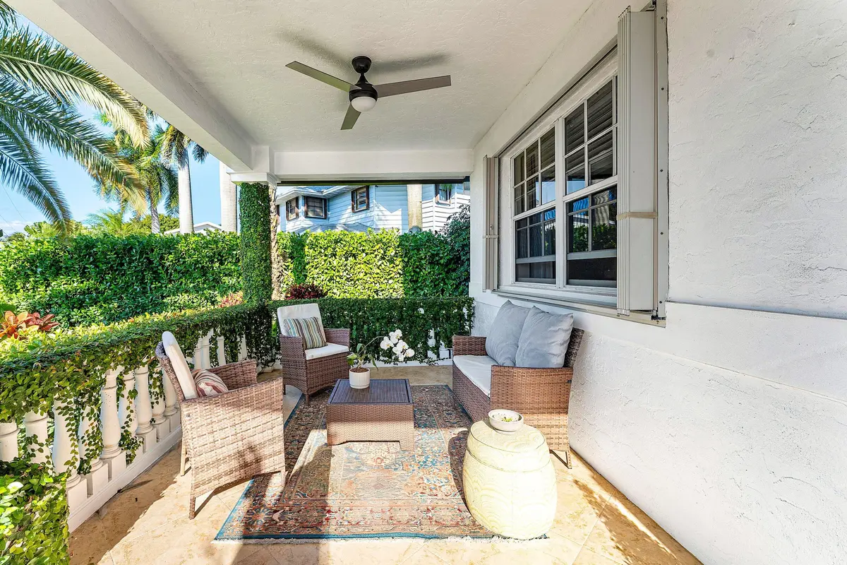 Covered Front Porch at 1403 Indian Road, Lake Clarke Shores