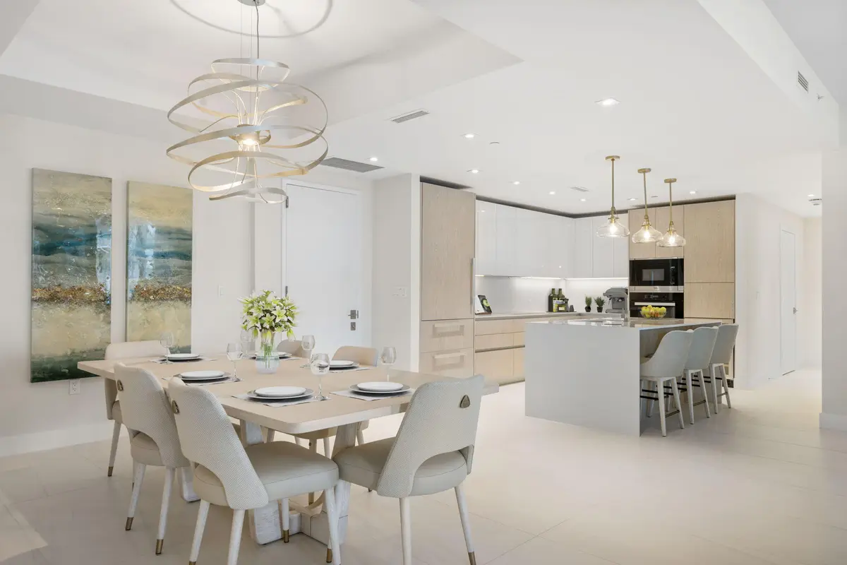 Kitchen/Dining at 3100 N Ocean Drive 1203p, Singer Island