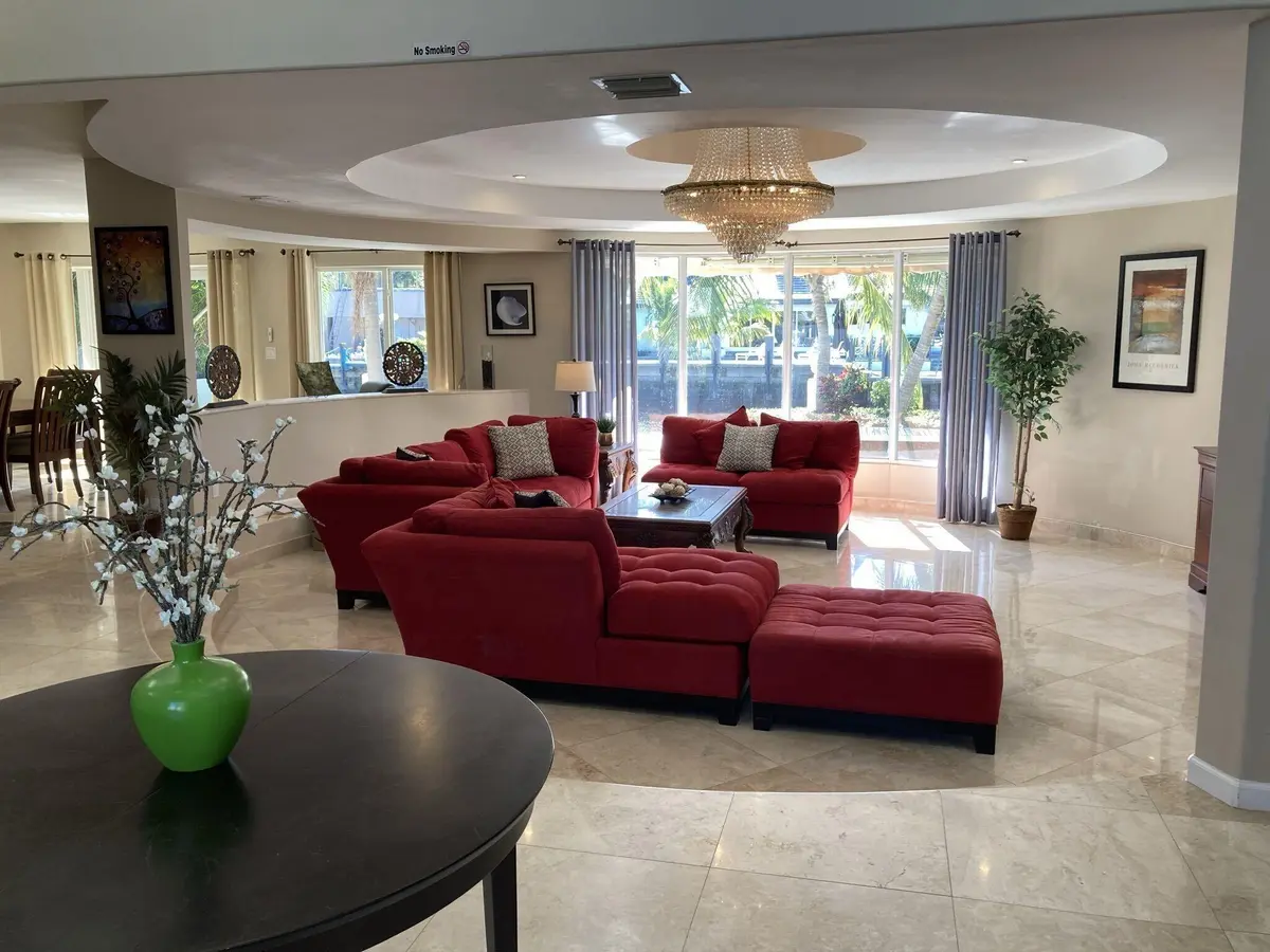 living room at 2740 NE 10th Street, Pompano Beach