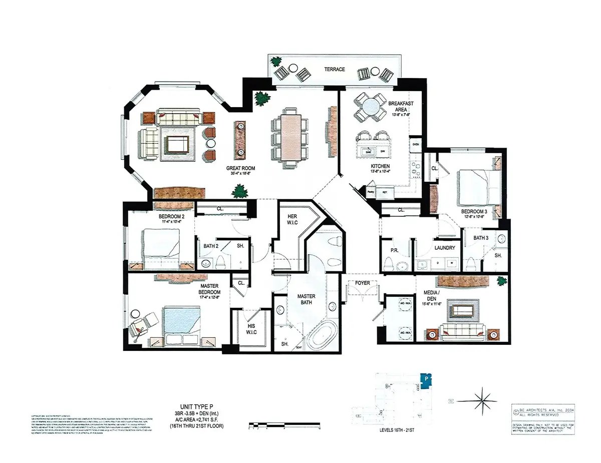 Floor Plan 1712 (002) at 701 S Olive Avenue 1712, West Palm Beach