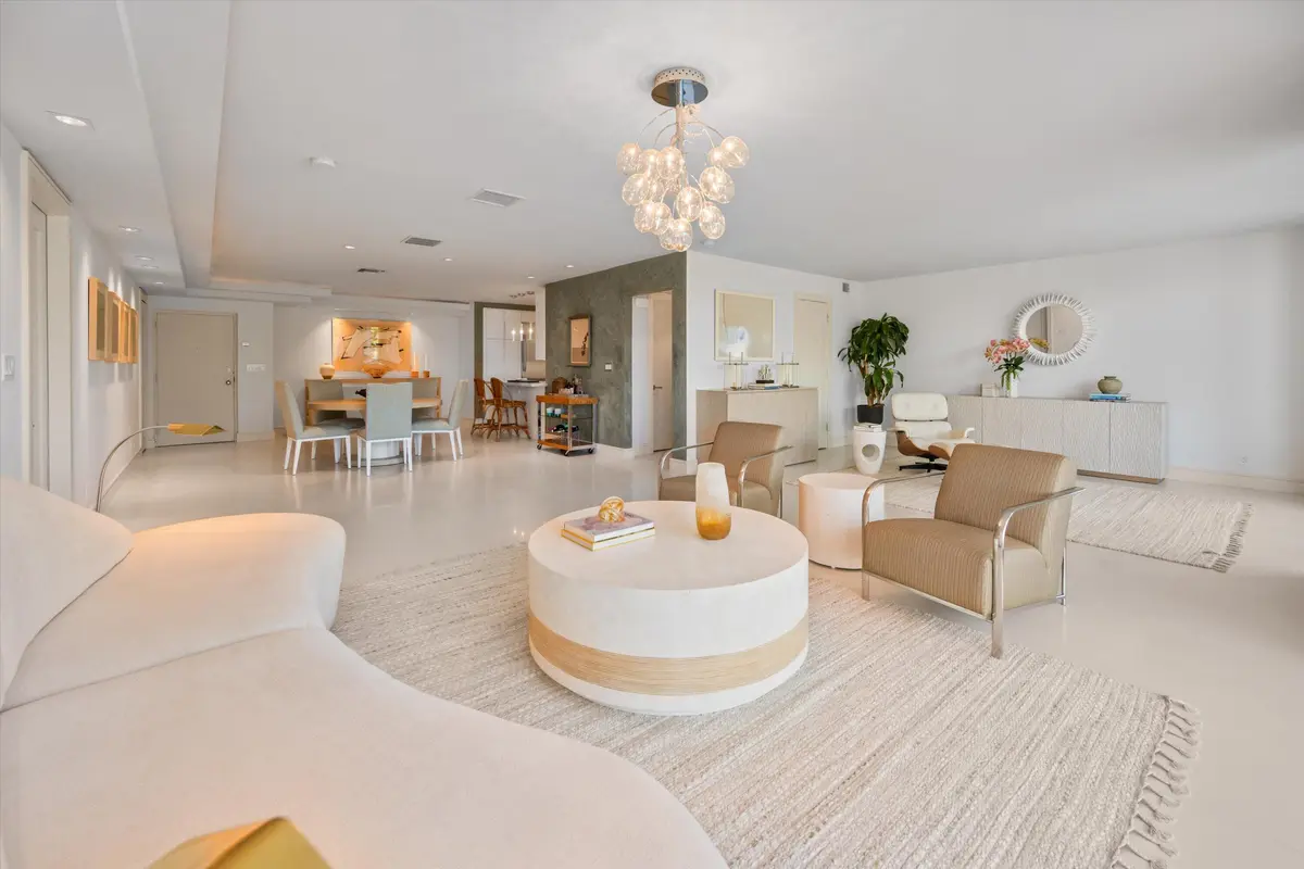 Living Room at 2275 S Ocean Boulevard 307n & C10n, Palm Beach