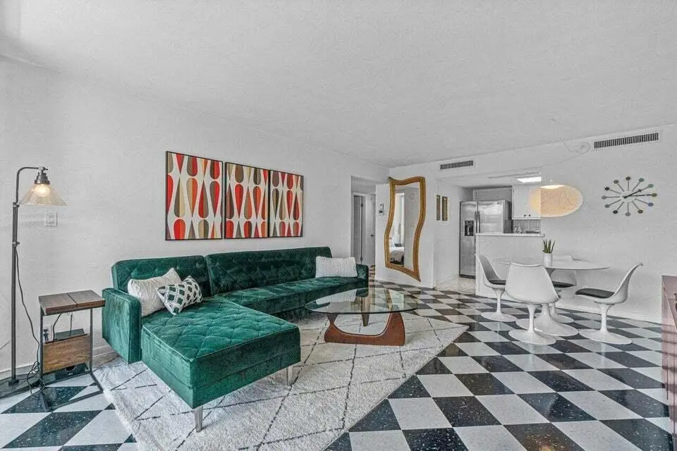 Living Room at 2505 S Ocean Boulevard 303, Palm Beach
