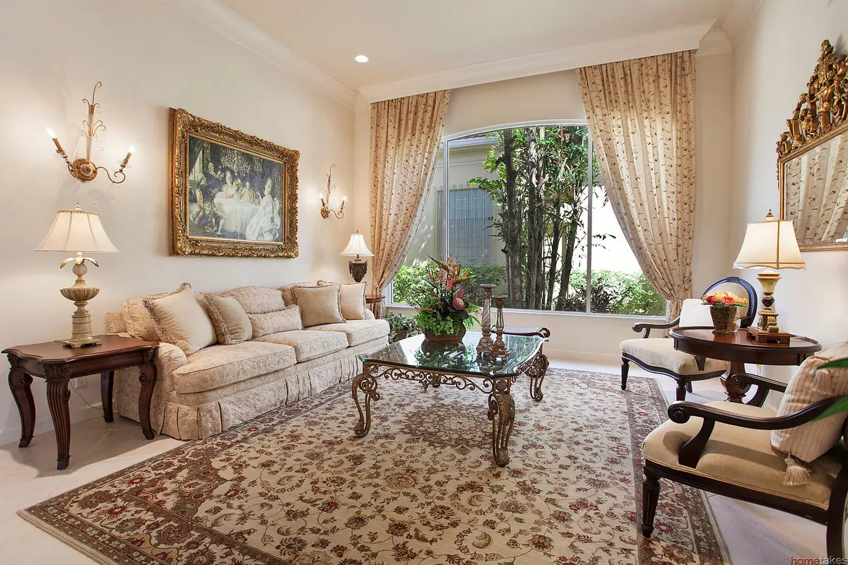 Living Room at 206 Porto Vecchio Way, Palm Beach Gardens