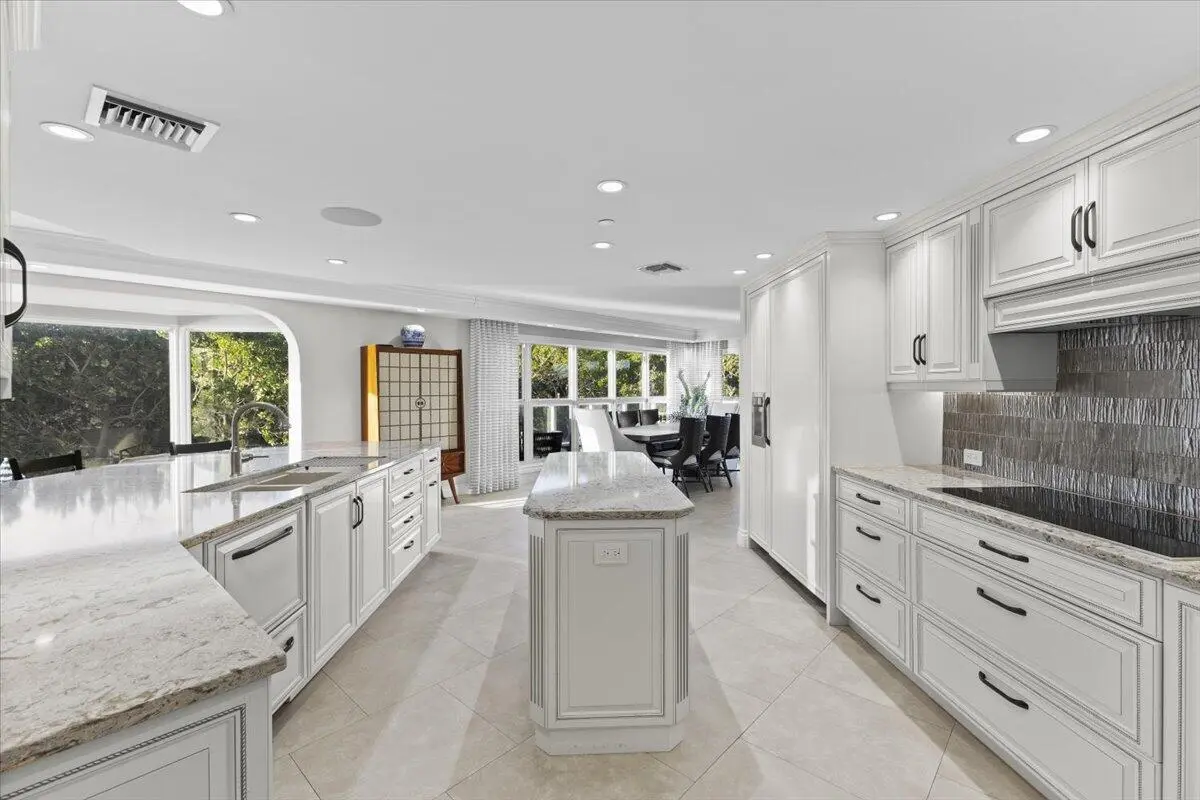 Upper level kitchen (alternate view) at 4605 S Ocean Boulevard 3b, Highland Beach