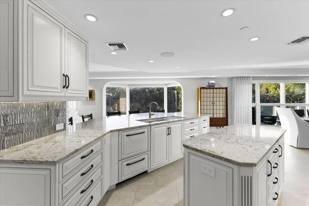 Upper level kitchen (alternate view) at 4605 S Ocean Boulevard 3b, Highland Beach