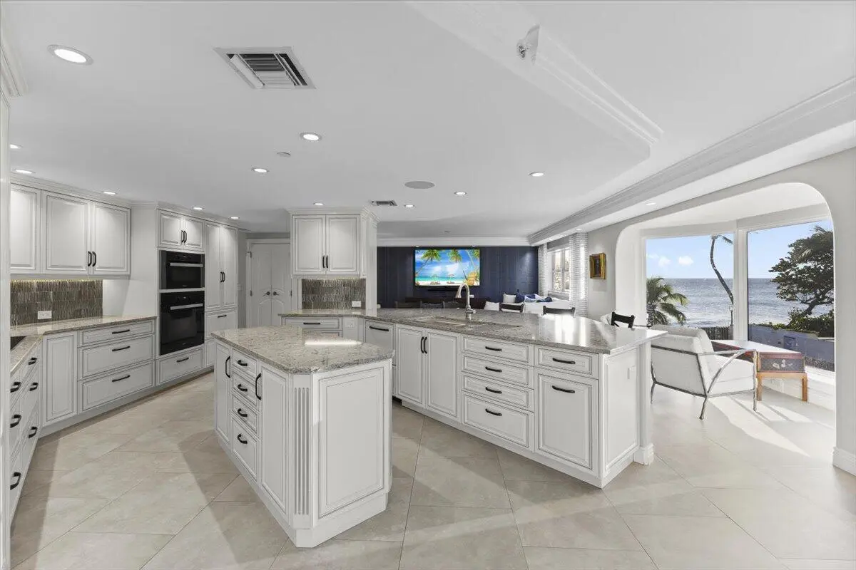 Upper level kitchen at 4605 S Ocean Boulevard 3b, Highland Beach