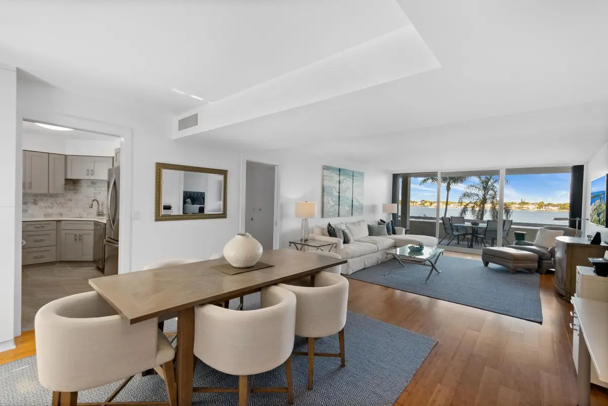 Dining and Living Space at 130 Lakeshore Drive 222, North Palm Beach