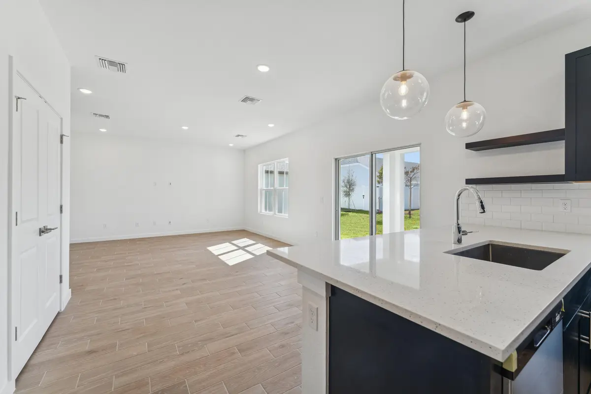 Kitchen, Great Room & Dining Area at 333 Silver Sands Lane 6, Fort Pierce
