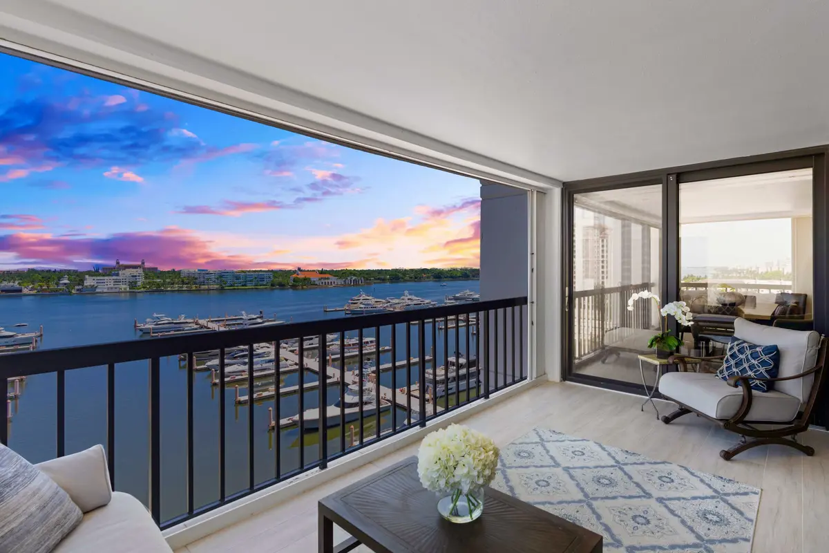 Terrace View Twilight at 400 N Flagler Drive 1201, West Palm Beach