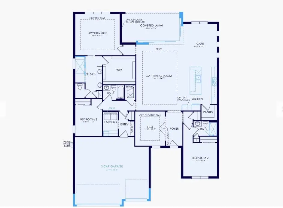 124 Floorplan at 1364 Hideaway Drive Stellar 124, Vero Beach
