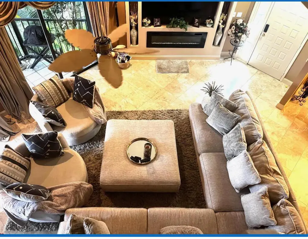 Living Room at 7485 Glendevon Lane 1108, Delray Beach