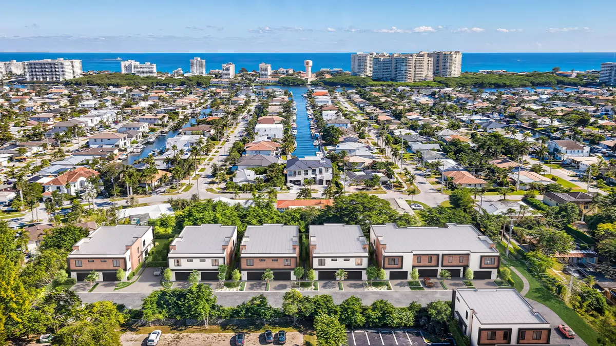 aerial at 6824 NE Briskel Pointe Drive, Boca Raton