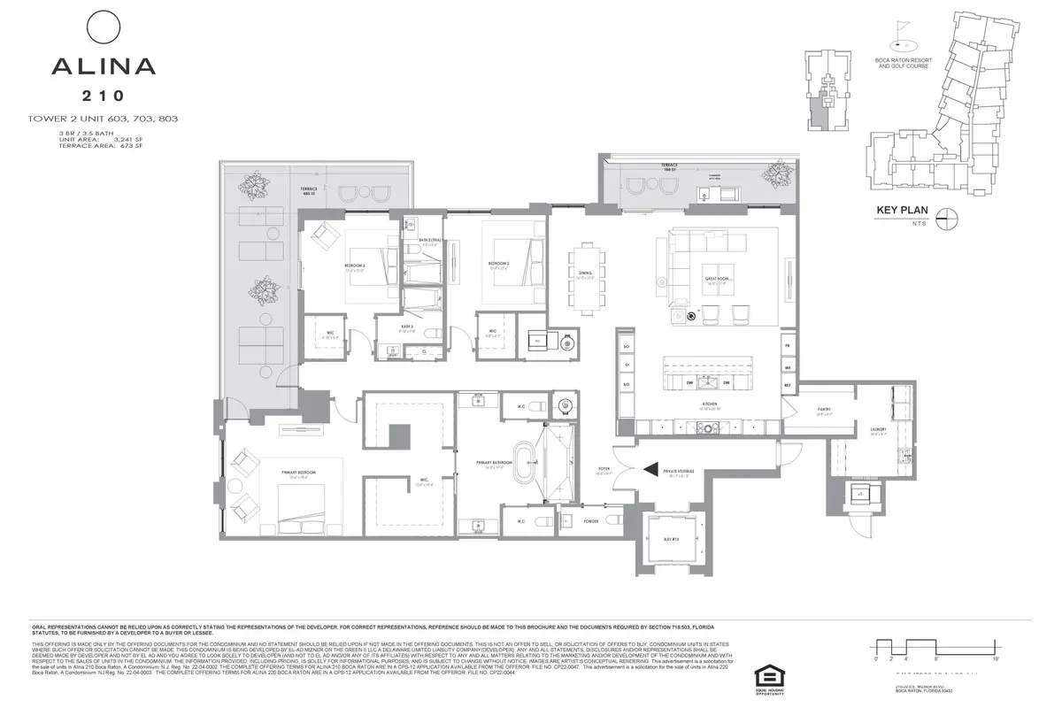 Floorplan at 210 SE Mizner Boulevard 603, Boca Raton