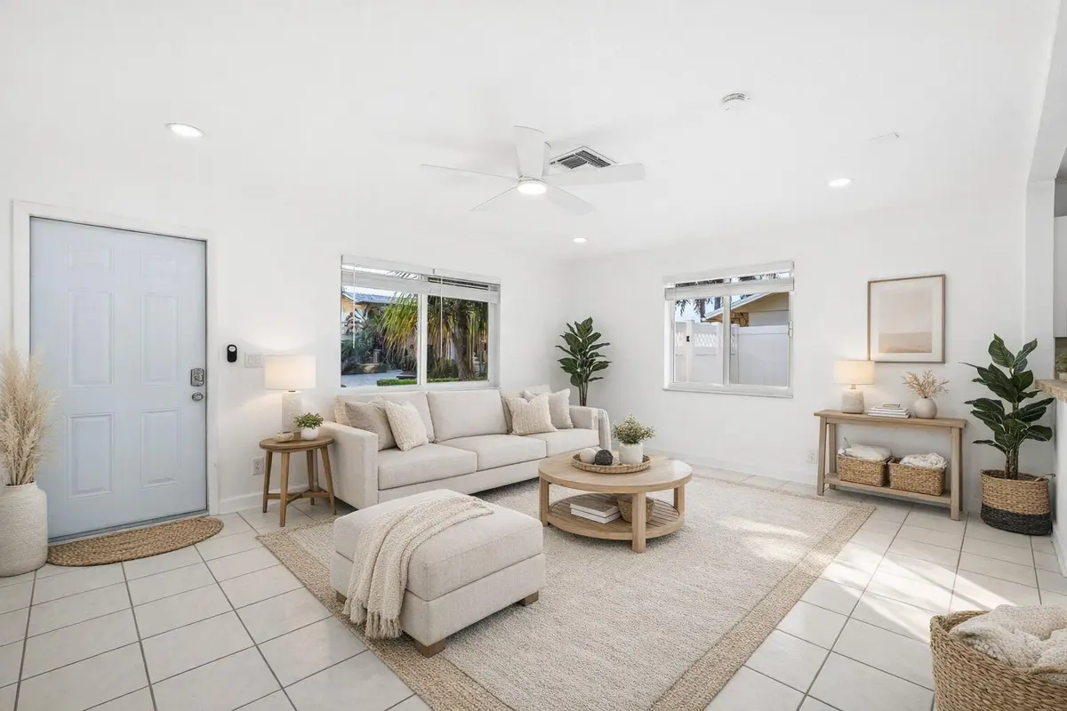 Living Area Staged at 17 Fayette Drive, Ocean Ridge