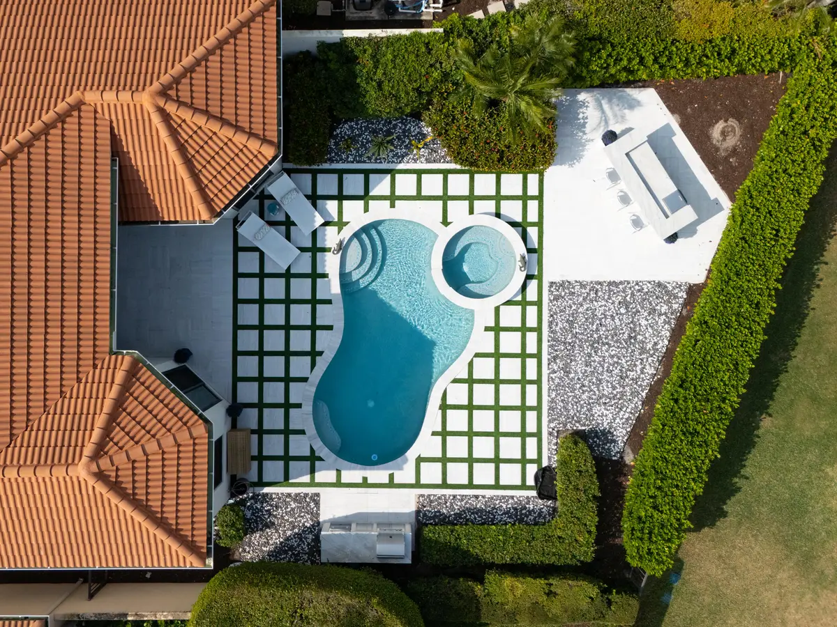 Aerial of Pool at 7988 Via Villagio, West Palm Beach