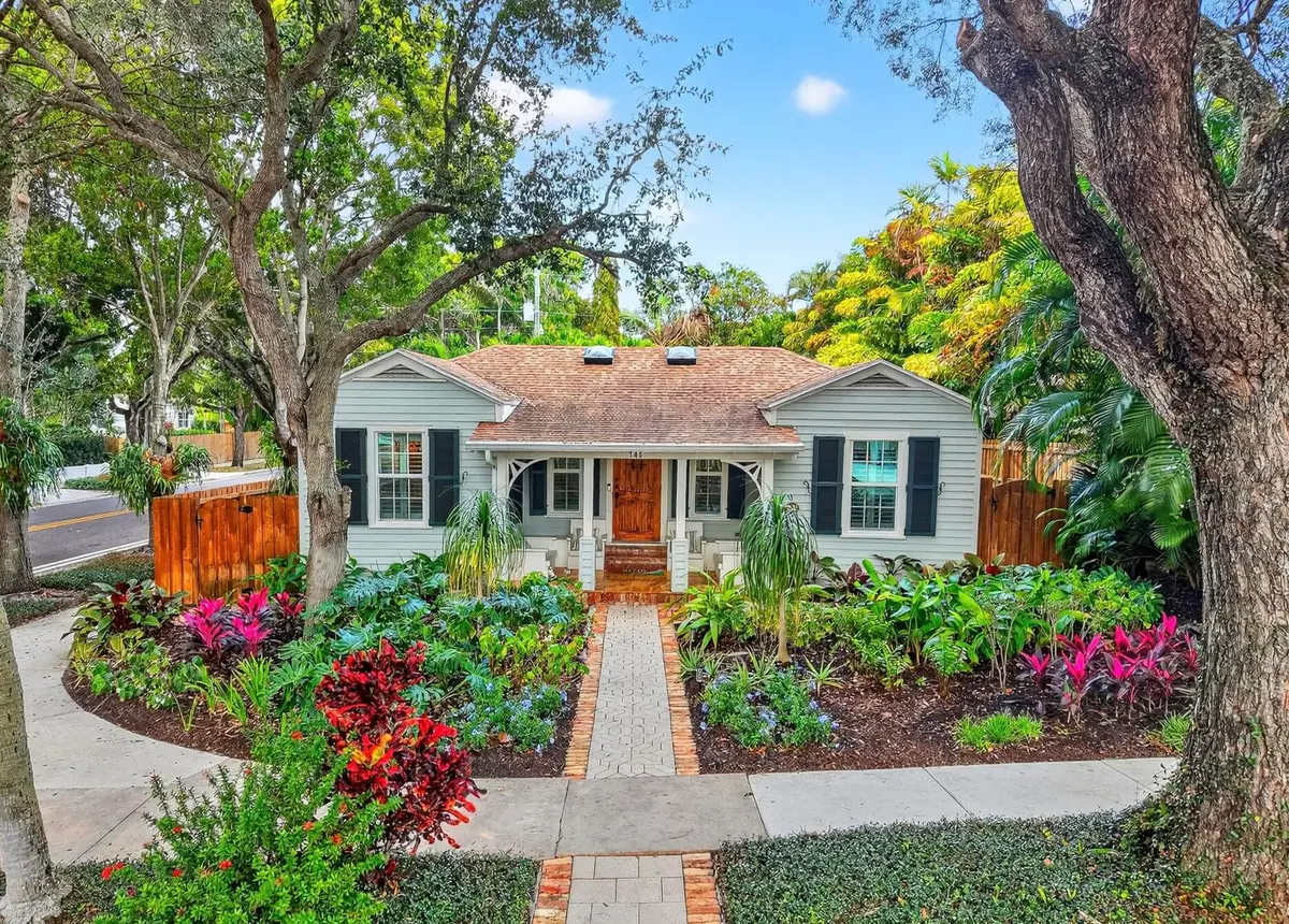 Aerial Front at 745 Claremore Drive, West Palm Beach