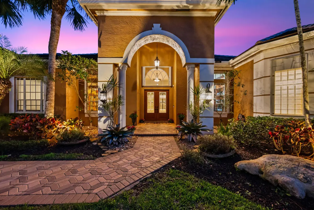 Majestic Entrance at 17104 Gulf Pine Circle, Wellington