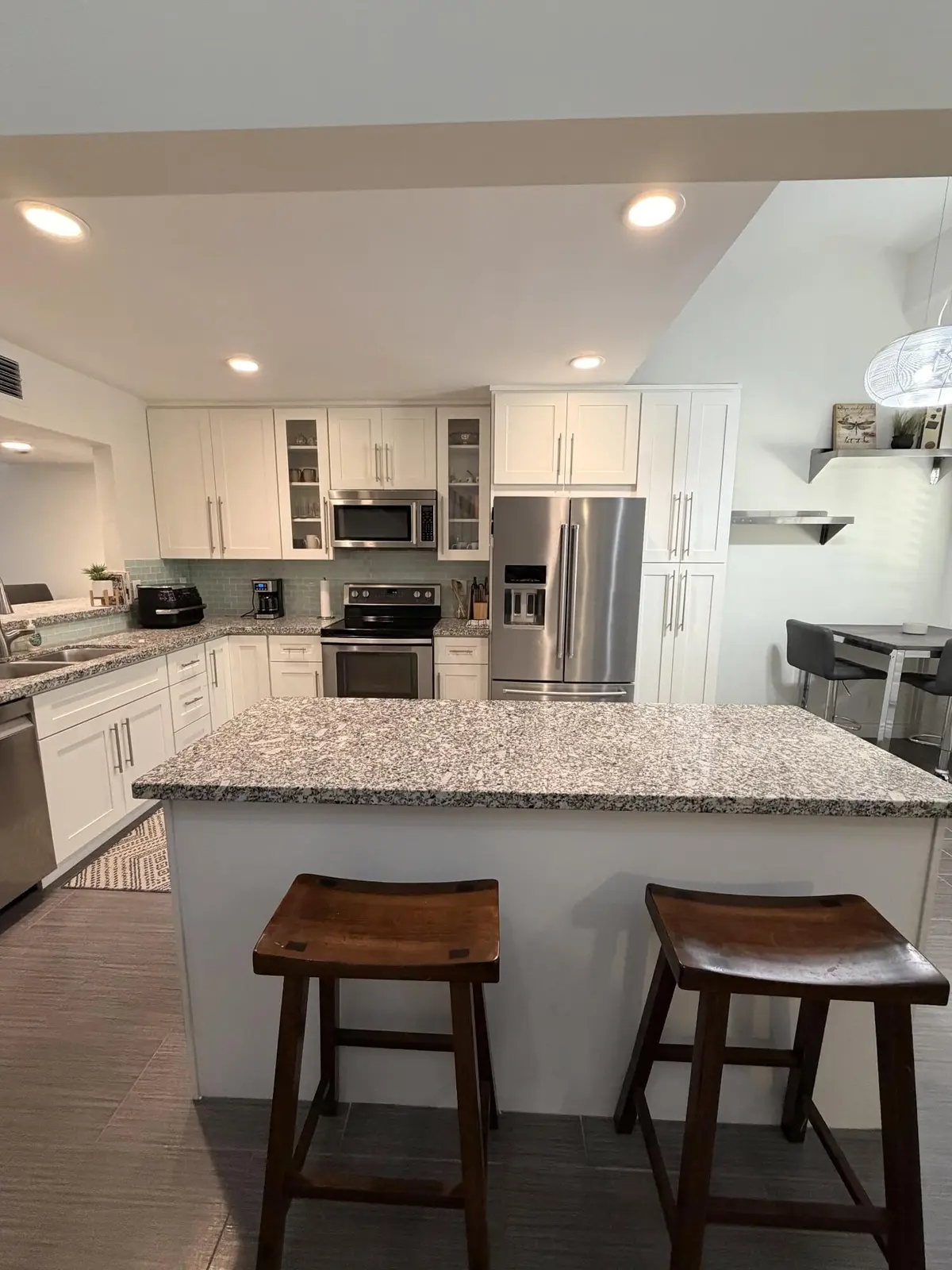 Kitchen Island at 1400 NW 9th Avenue D-28, Boca Raton