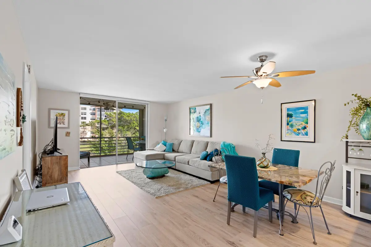 Living & Dining Area at 27 Abbey Lane 307, Delray Beach