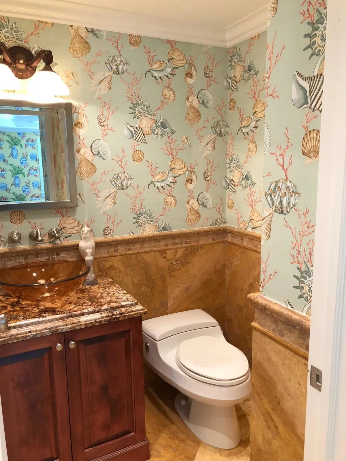 Powder Room at 251 Oleander Avenue 1, Palm Beach