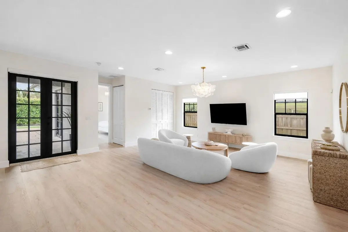 Spacious Living Room w/ RH Furniture at 7606 S Olive Avenue, West Palm Beach