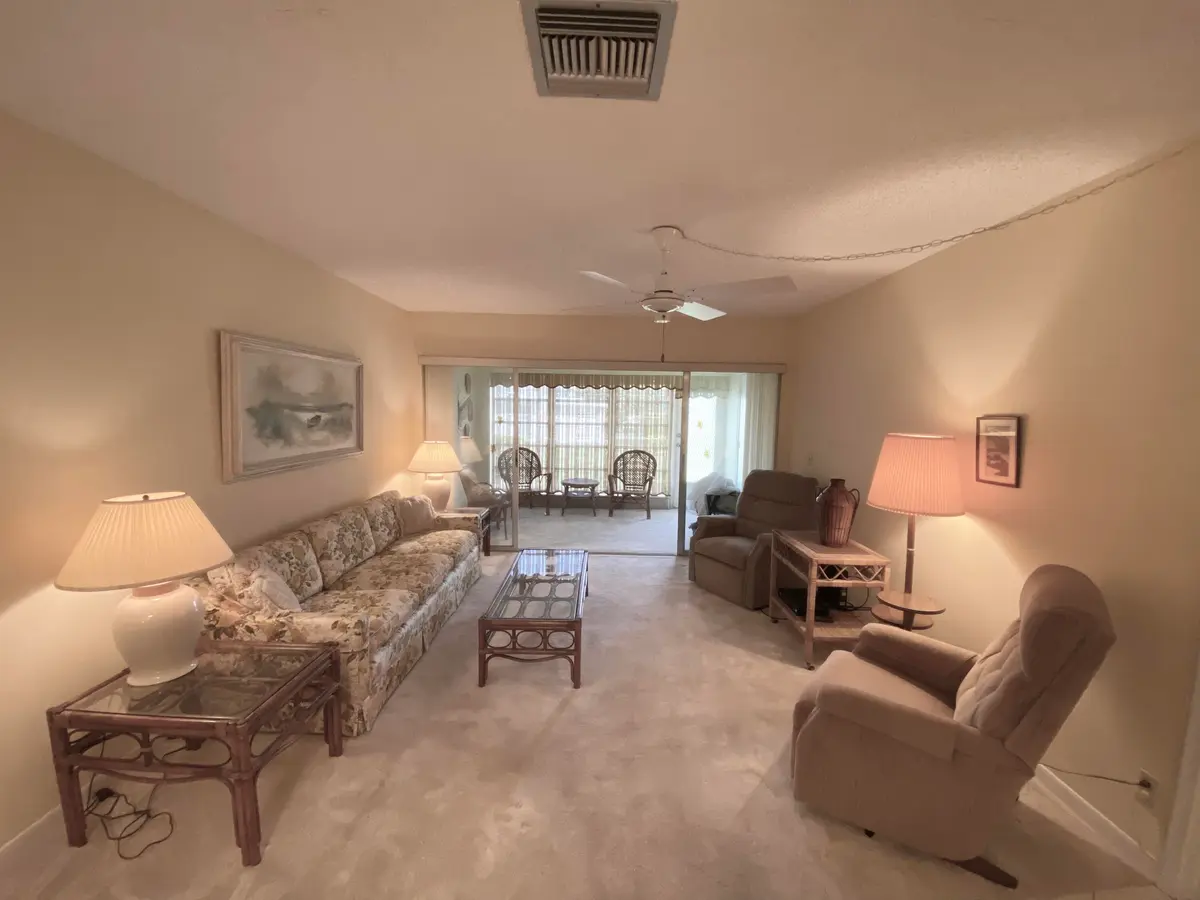 Living room at 2331 Croton Lane B, Delray Beach