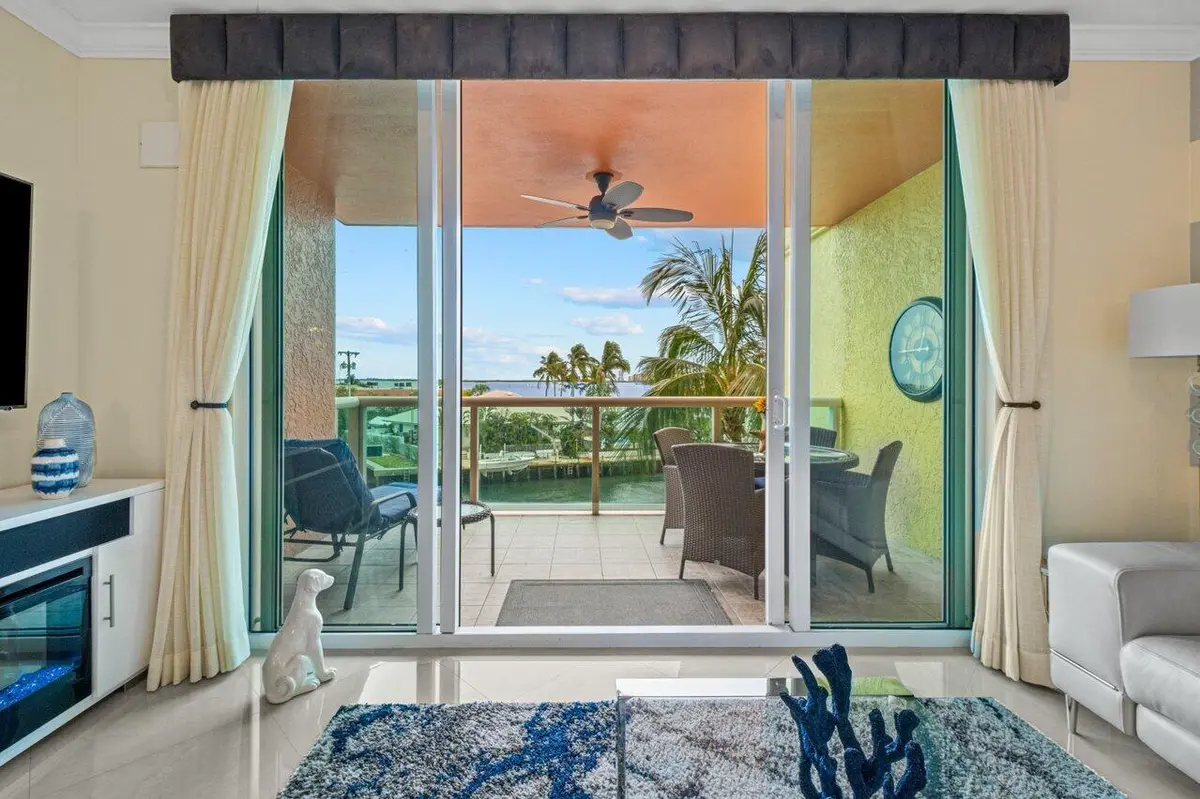 Private Patio at 2650 Lake Shore Drive 302, Riviera Beach