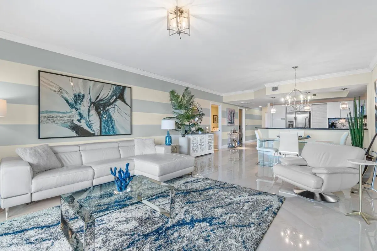 Spacious Living Room at 2650 Lake Shore Drive 302, Riviera Beach