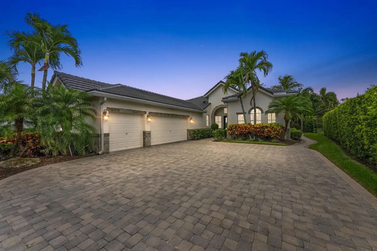 Ext Front 5 Twilight at 7737 Preserve Drive, West Palm Beach