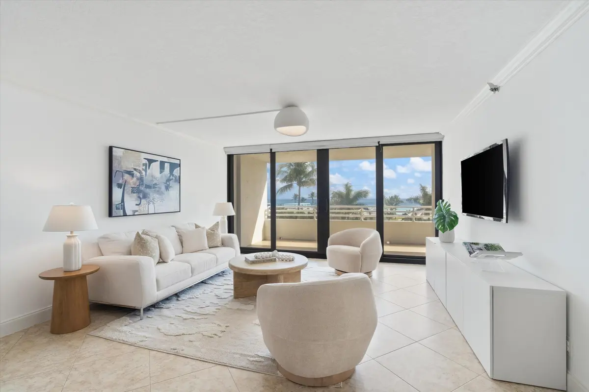 LIVING ROOM at 3450 S Ocean Boulevard 401, Highland Beach