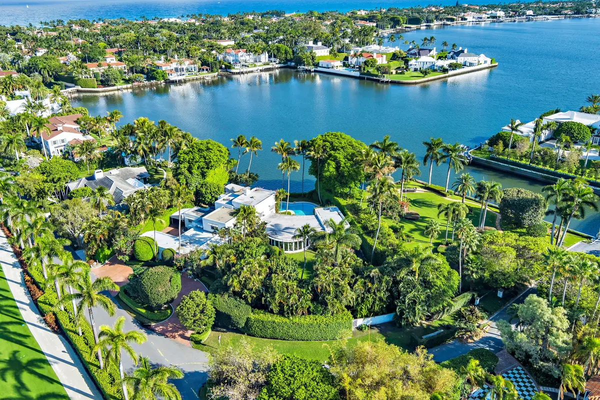 Aerial at 350 Island Road, Palm Beach