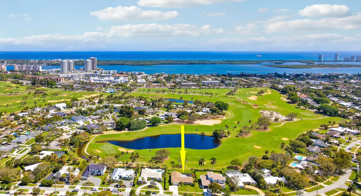 Aerial at 856 Country Club Drive, North Palm Beach