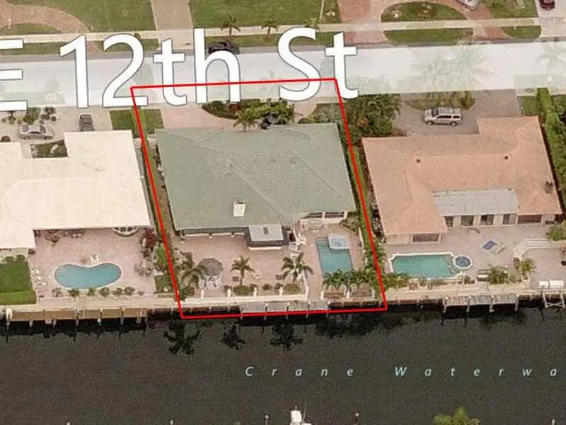 Aerial View at 1524 SE 12th Street, Deerfield Beach