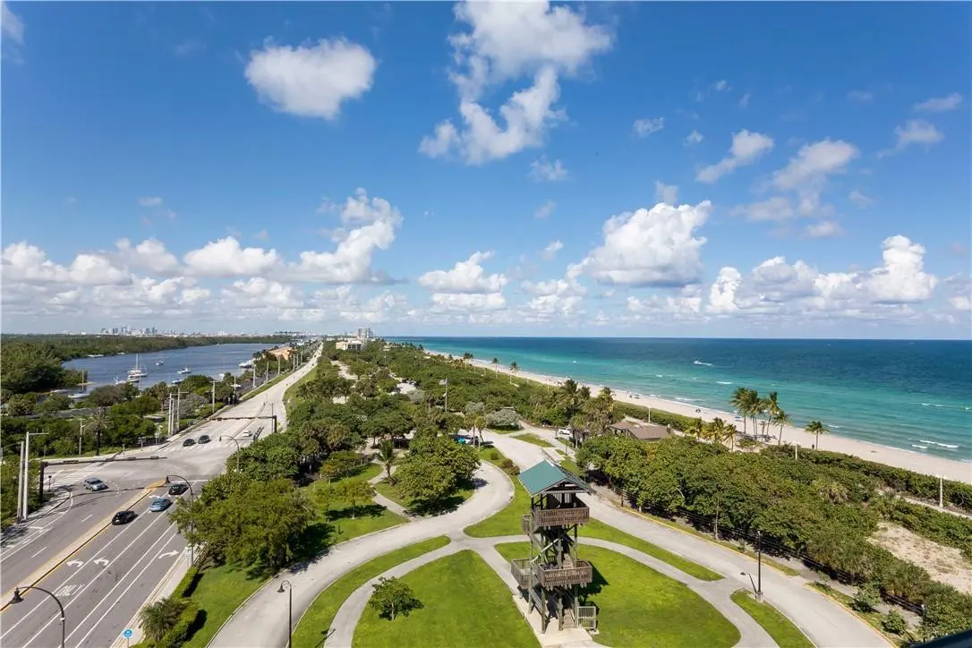 View of Park, Ocean & Intracoastal! at 3501 N Ocean Drive 8H, Hollywood