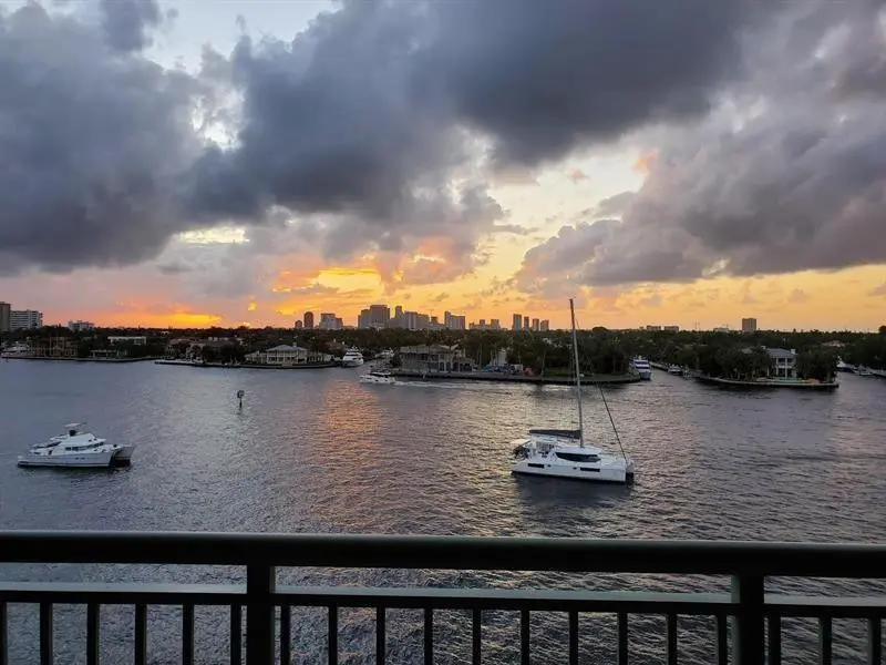VIEW FROM BALCONY at 209 N Birch Road 602, Fort Lauderdale