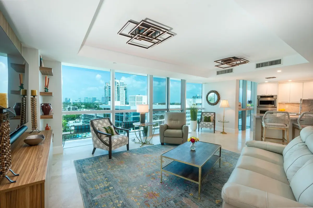 Floor to ceiling windows at 1200 Holiday Drive 705, Fort Lauderdale