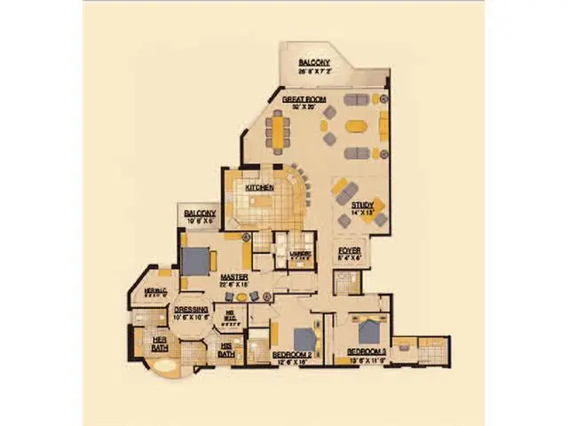 Interior Space/Layout at 516 Hendricks Isle 1, Fort Lauderdale