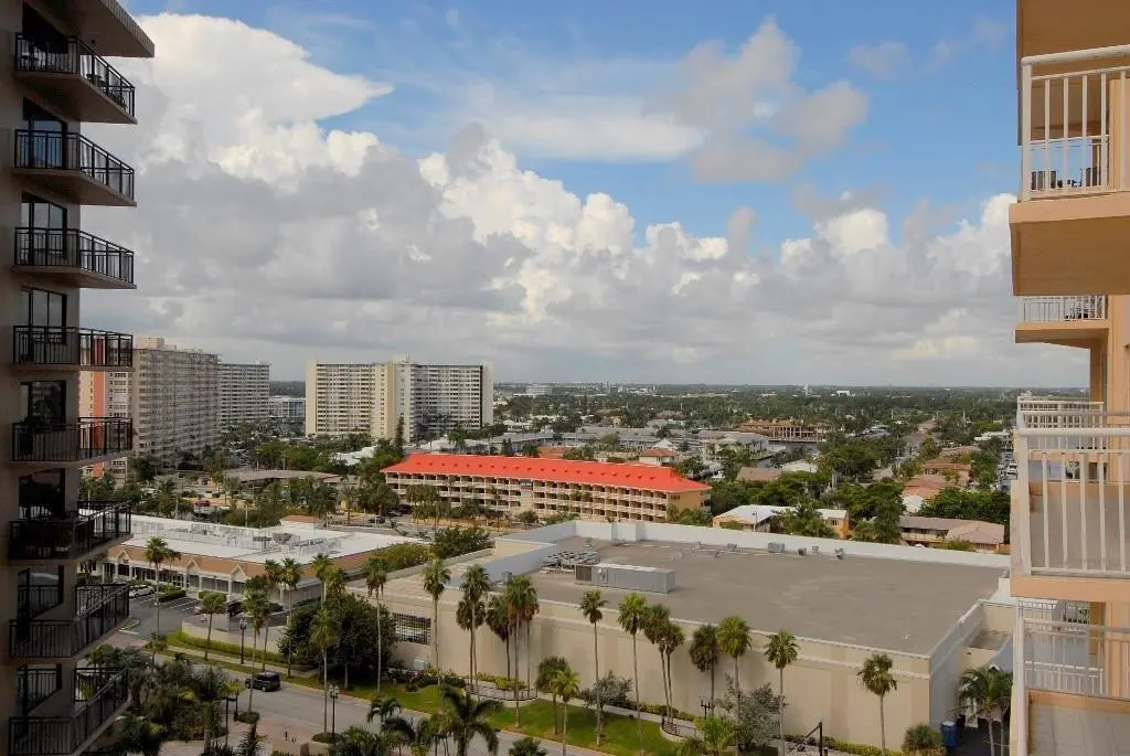 West view from balcony at 3850 Galt Ocean Drive 1204, Fort Lauderdale