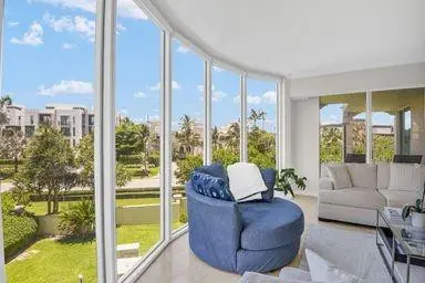 living room at 3700 S Ocean Boulevard 206, Highland Beach