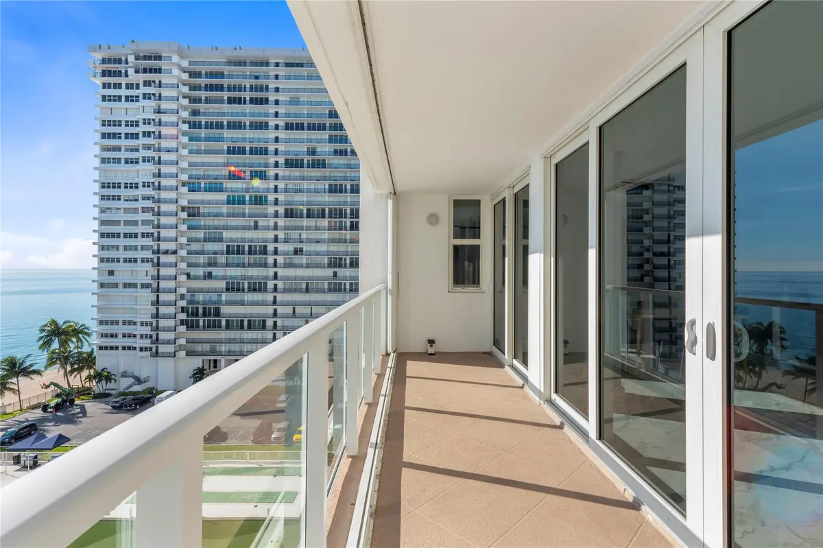 Balcony view at 4300 N Ocean Boulevard 9D, Fort Lauderdale
