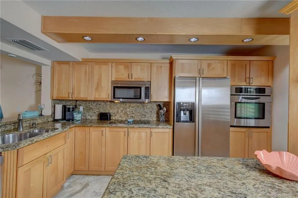 Large Kitchen with Granite at 10980 S Ocean Drive 114, Jensen Beach