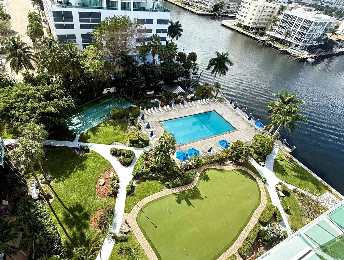Pool Area / Balcony View at 3233 NE 34th Street 1520, Fort Lauderdale