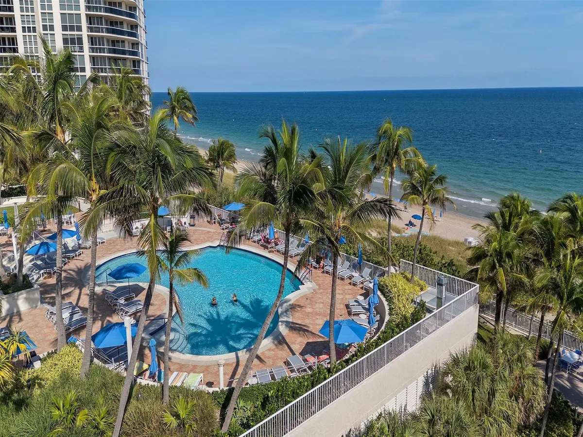 Resort Pool Area with Snack Bar at 3200 N Ocean Boulevard 2505, Fort Lauderdale