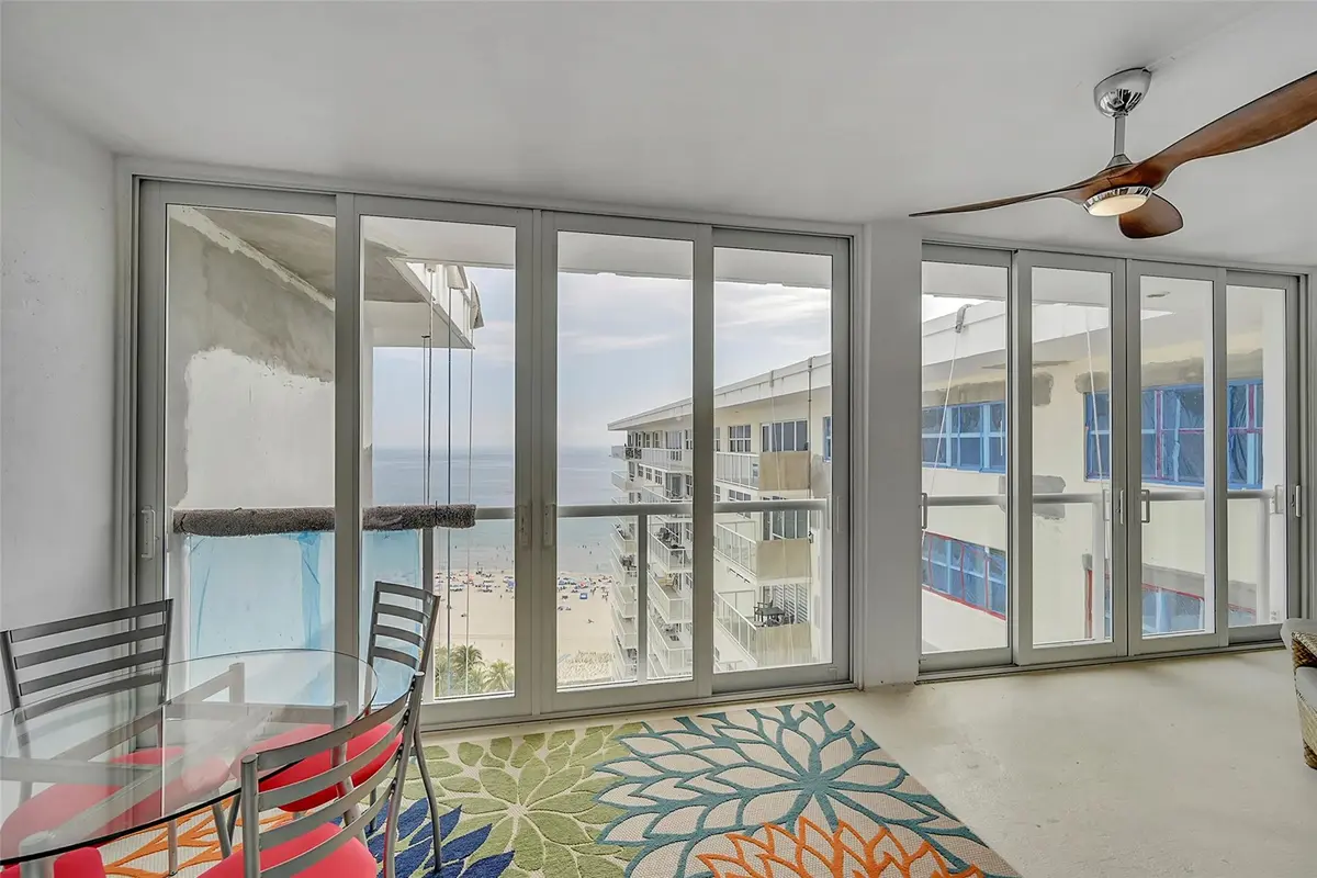 Extra large and deep balcony at 111 N Pompano Beach Boulevard PH3, Pompano Beach