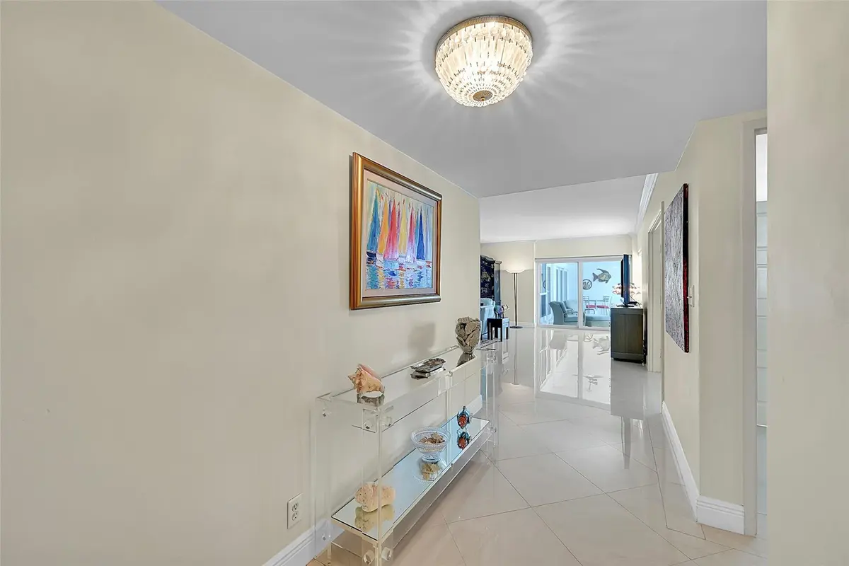 Bright and roomy formal foyer at 111 N Pompano Beach Boulevard PH3, Pompano Beach