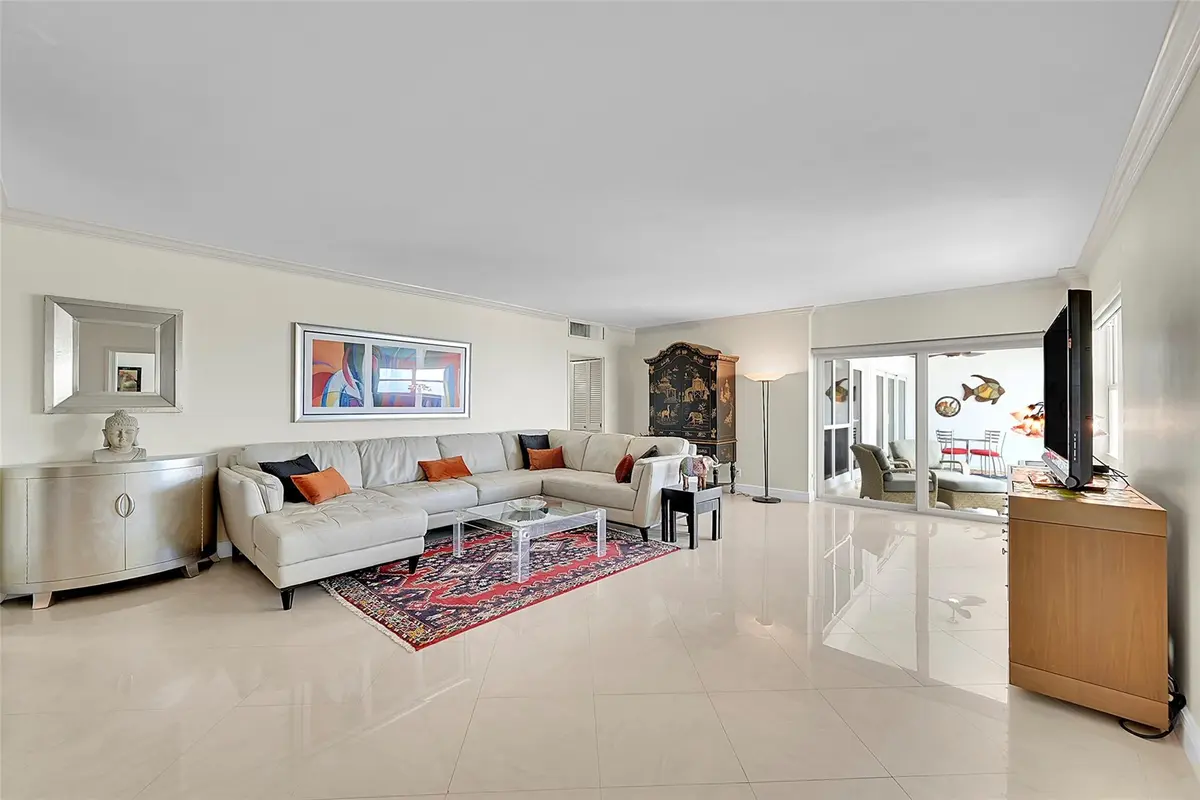 Living room at 111 N Pompano Beach Boulevard PH3, Pompano Beach