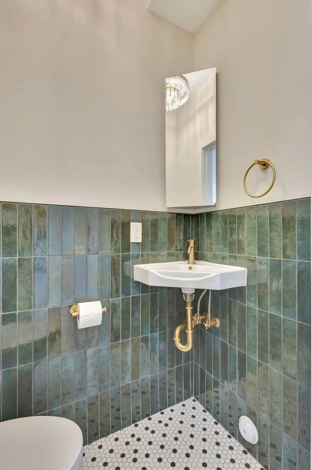 Hall Powder Room at 732 Flamingo Drive, West Palm Beach