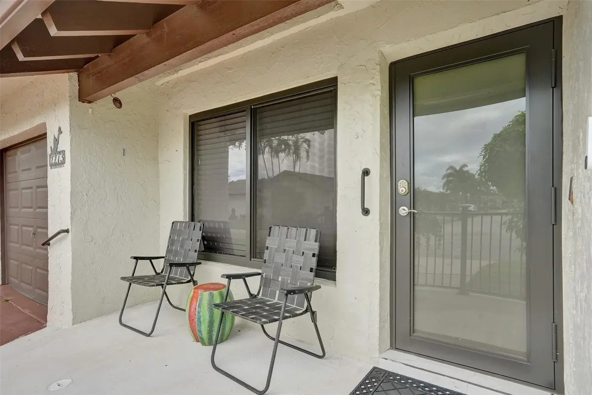 Front patio at 2273 SW 15th Place, Deerfield Beach