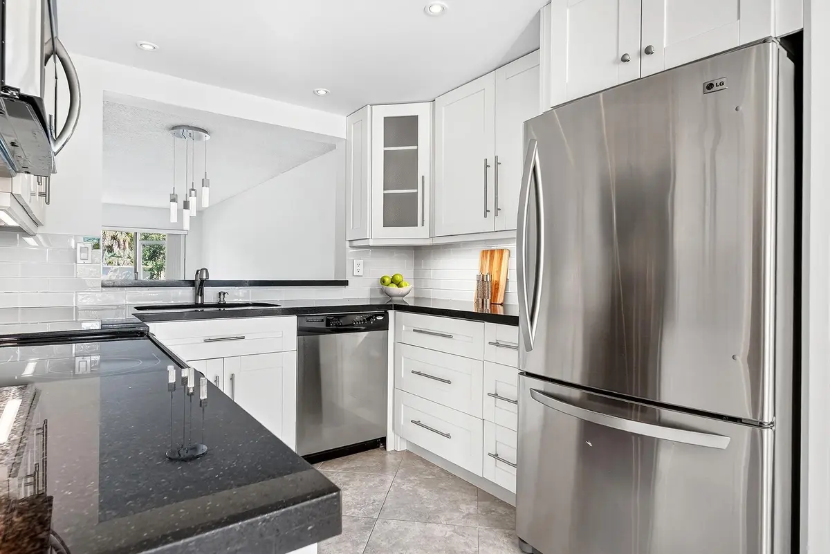 Stainless steel appliances at 5021 Oak Hill Lane 115, Delray Beach