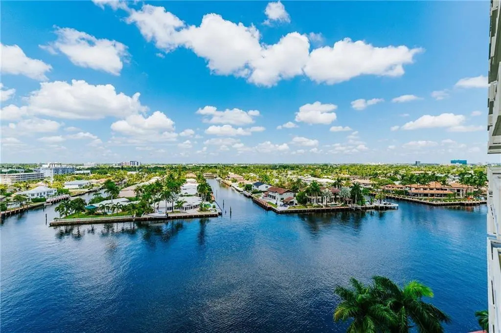 180° view of the Intracoastal from unit at 3200 NE 36th Street 1005, Fort Lauderdale